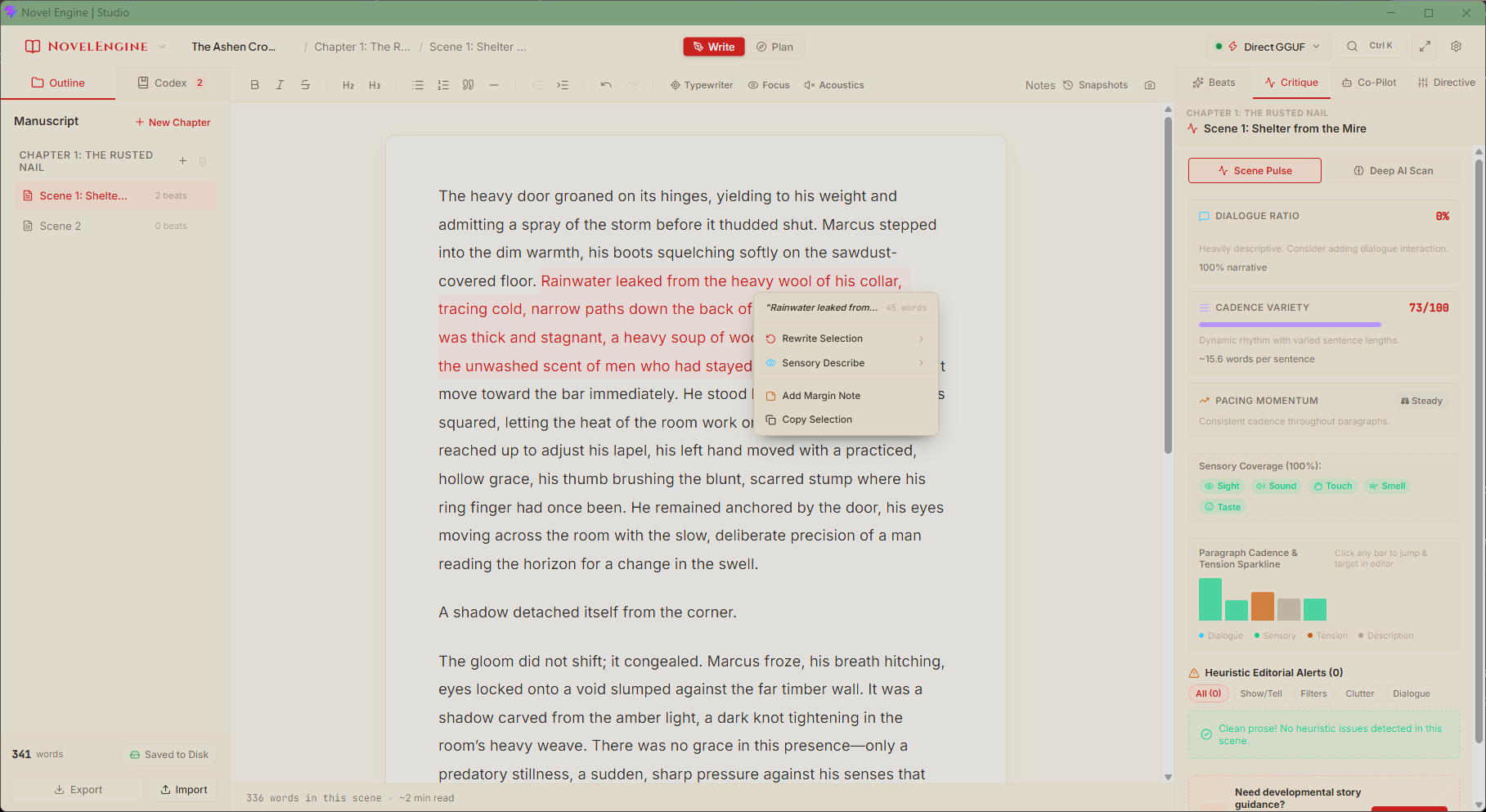 NovelEngine Lorebook and Context