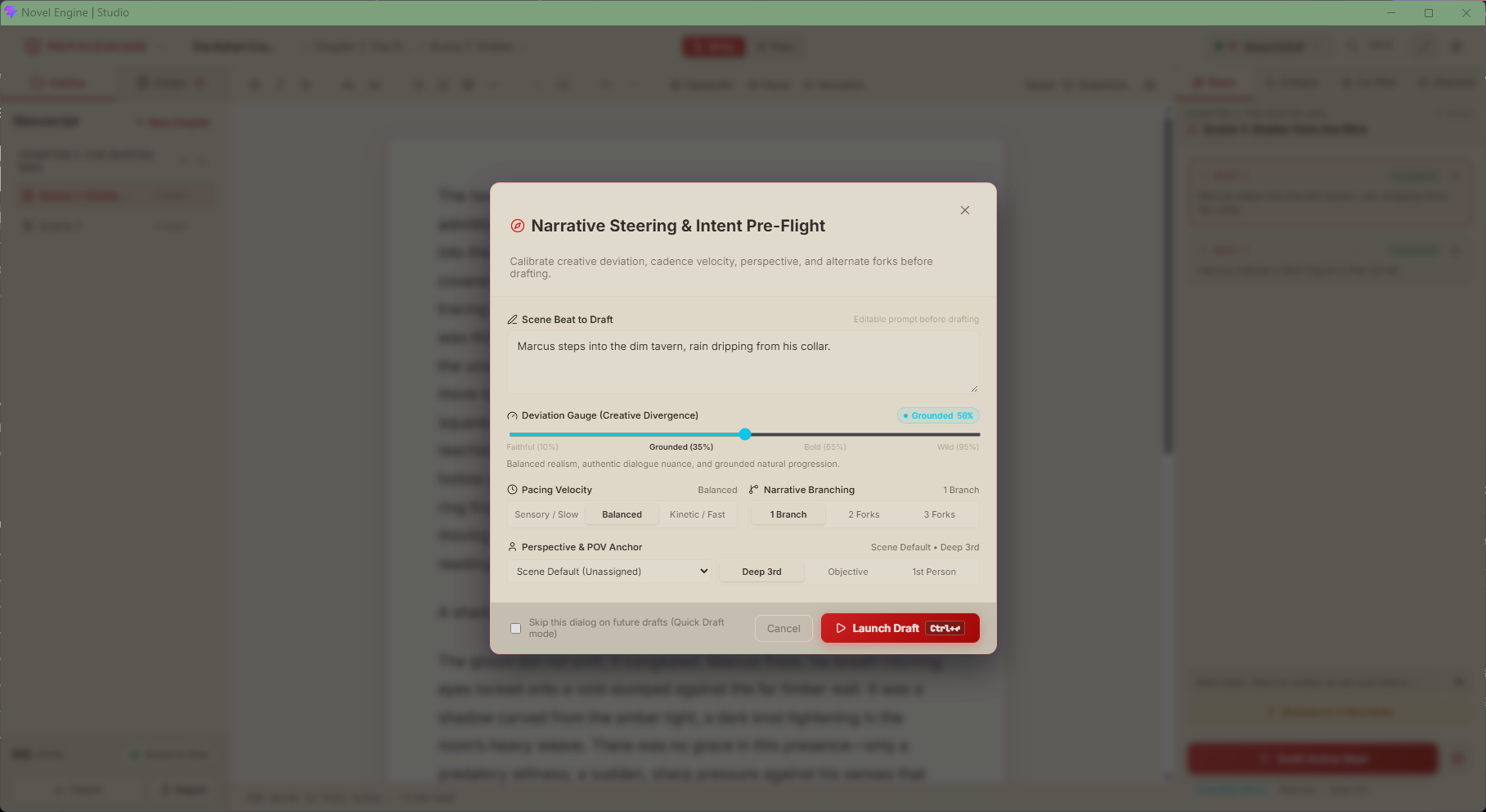 NovelEngine Manuscript Editor